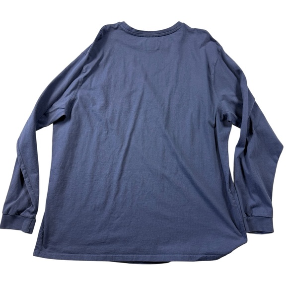 Wrangler Workwear 3XL (54-56) Light Navy Blue Long Sleeve Crewneck Shirt – Logo - Picture 4 of 7